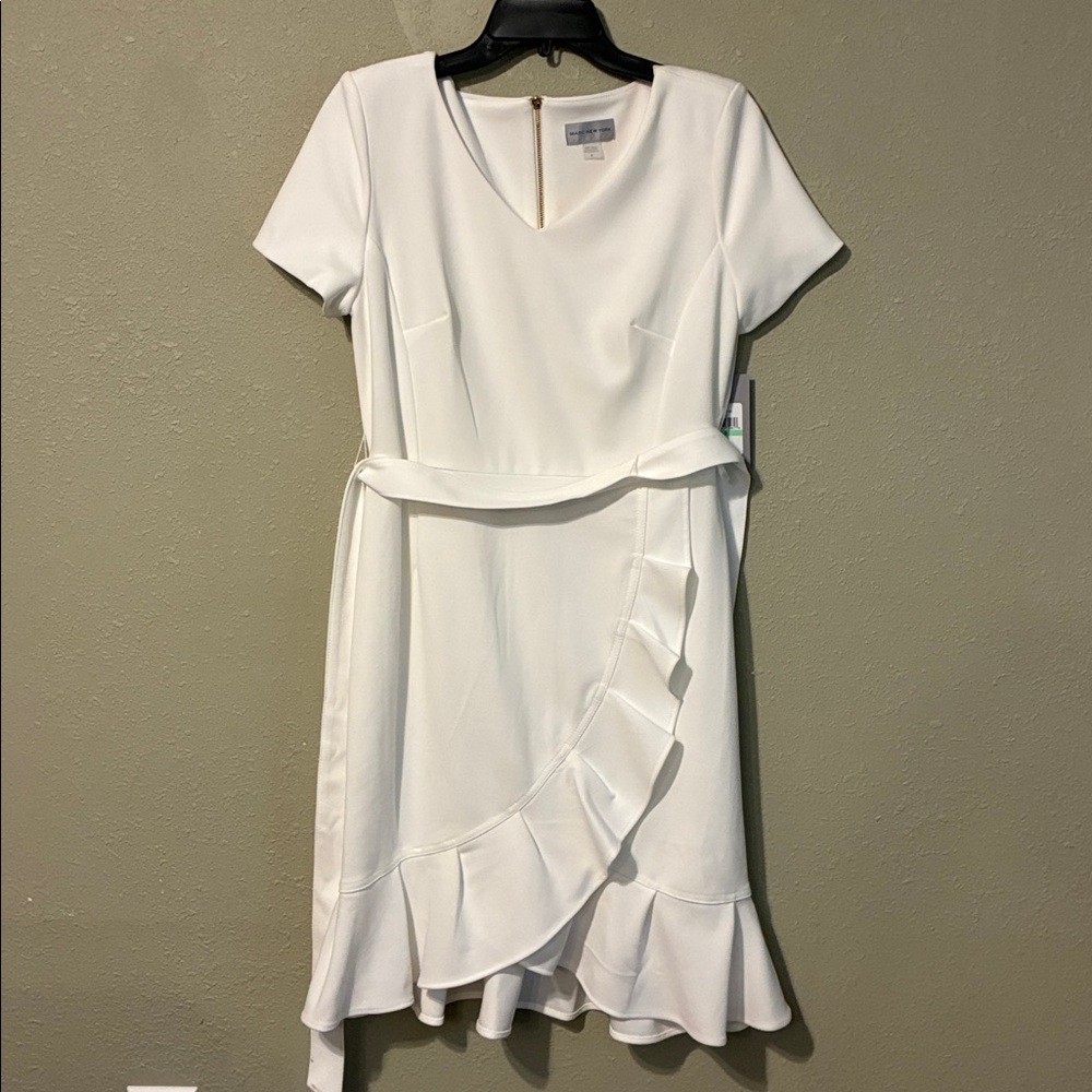 Marc New York Ivory Dress with Gold Zipper